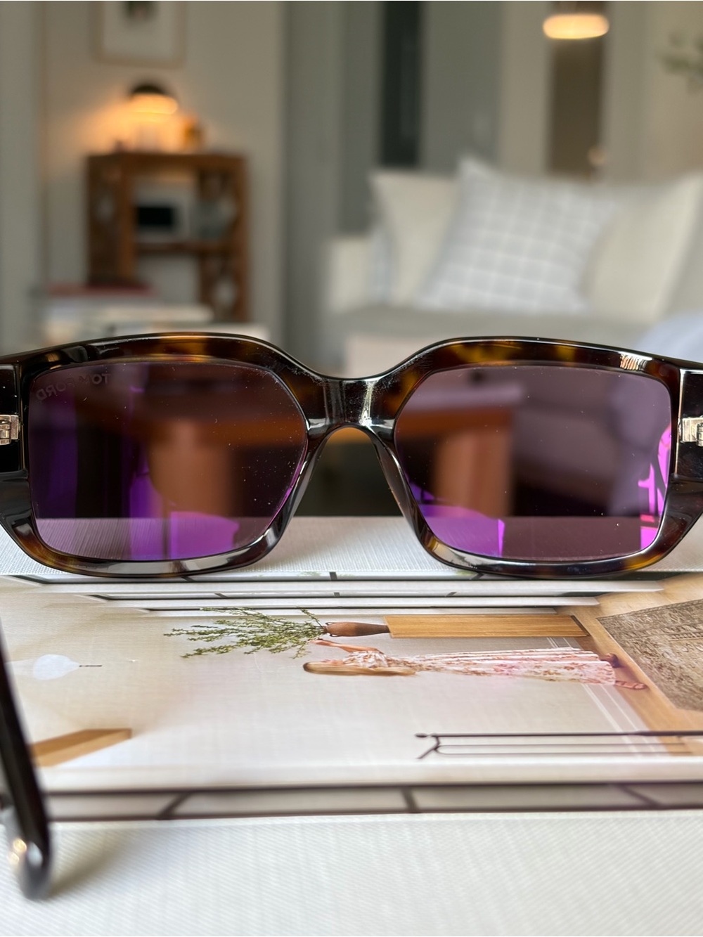 Tom Ford Silvano-02 TF989 52Y Havana Square Sunglasses 56mm - Picture 12 of 16